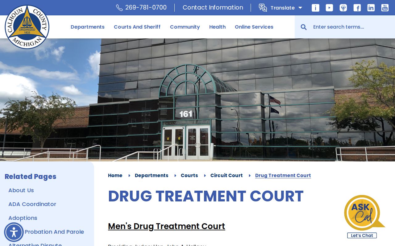 Calhoun County criminal docket treatment court information