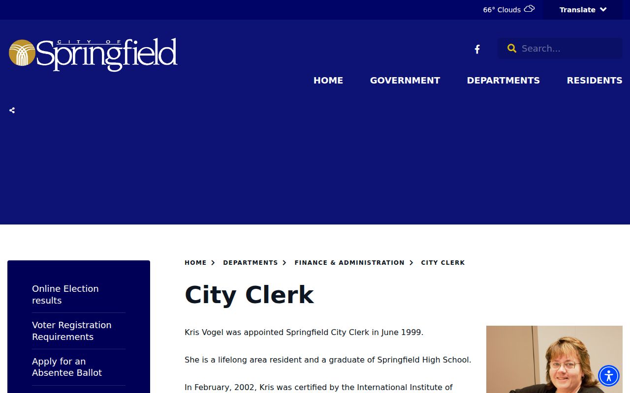 Calhoun County Springfield court docket City Clerk municipal records source